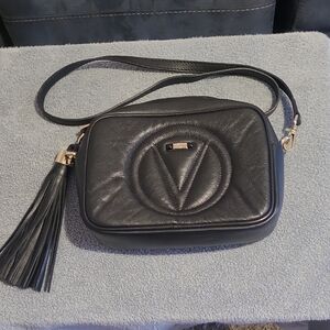 Valentino Black Crossbody Bag with Tassel